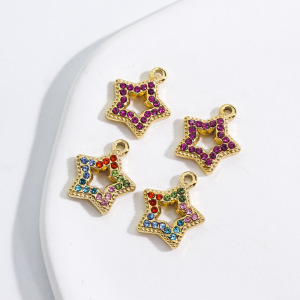 Pendentif Femme Luxueux Et Classique En Acier Inoxydable Étanche, Motif Étoile (1 Pièce) h5 Image2