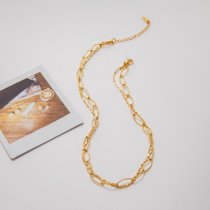 Collier Pendentif Femme Rétro Soleil En Acier Inoxydable Étanche Couleur Or (1 Pièce) h5 Image4