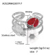 A352-Bague petite marguerite en acier/N°7 Image2