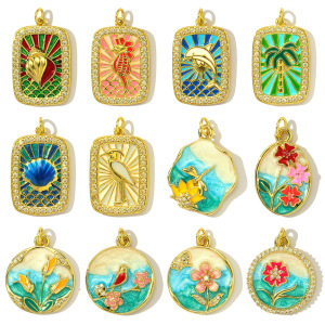Pendentif Femme Diy En Acier Inoxydable Étanche Couleur Or, Motif Animal (1 Pièce) h5 Image5