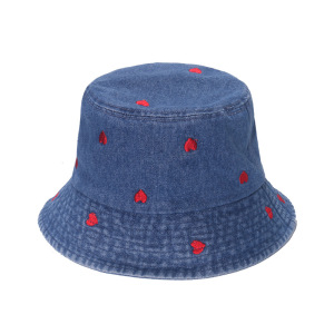 1 Chapeau Simple En Coton Pour Femme, Motif Cœur Mignon h5 Image3