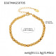 E667-Bracelet ovale en or 16,5+6 cm Image9