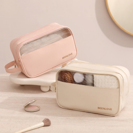 1 paire de trousses de maquillage pour femme Simple Series Simple Letter