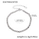 E667-Bracelet ovale en acier 16,5+6cm Image10