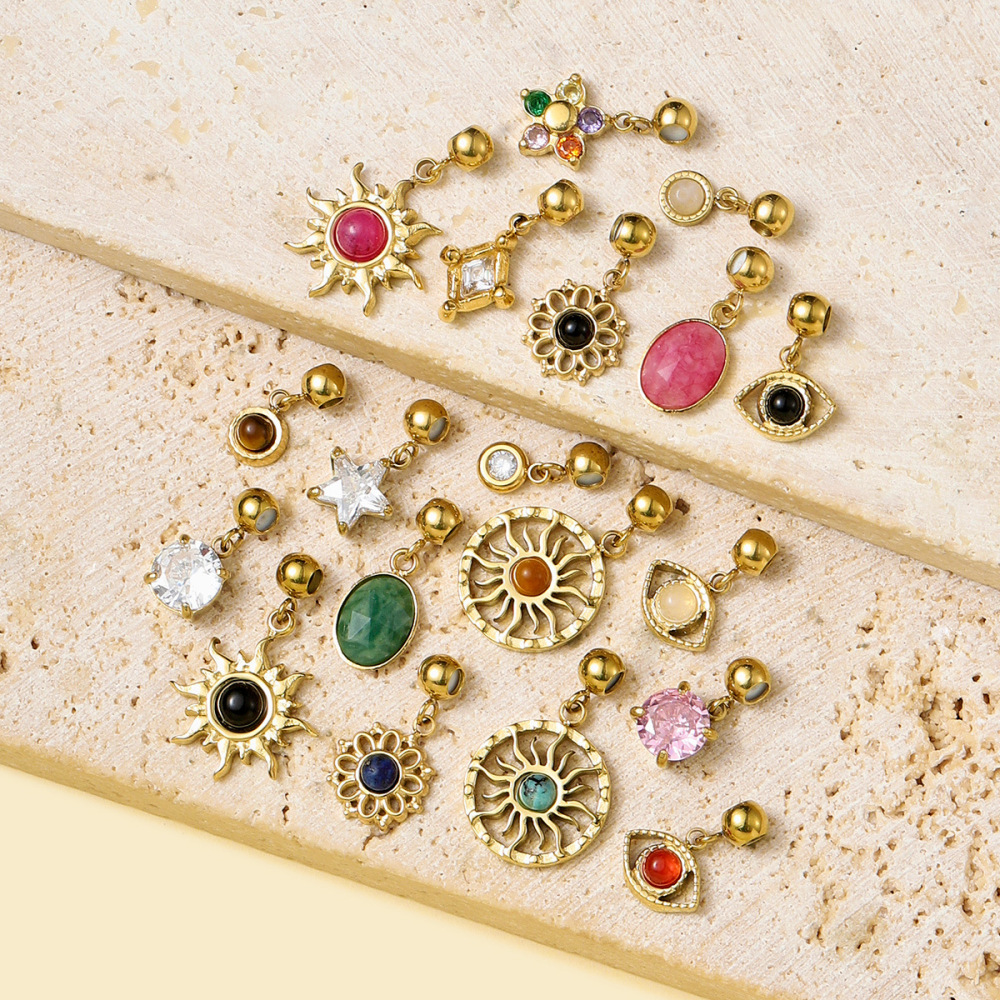 Pendentif Pour Femme En Pierres Naturelles Délicates, 1 Pièce h5Image3