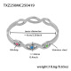 TXZ250 - Bracelet œil de démon en acier 
