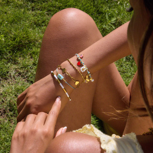 Bracelet À Breloques Pour Femme En Acier Inoxydable Étanche, Motif Donut Personnalisable (1 Pièce). h5 Image4