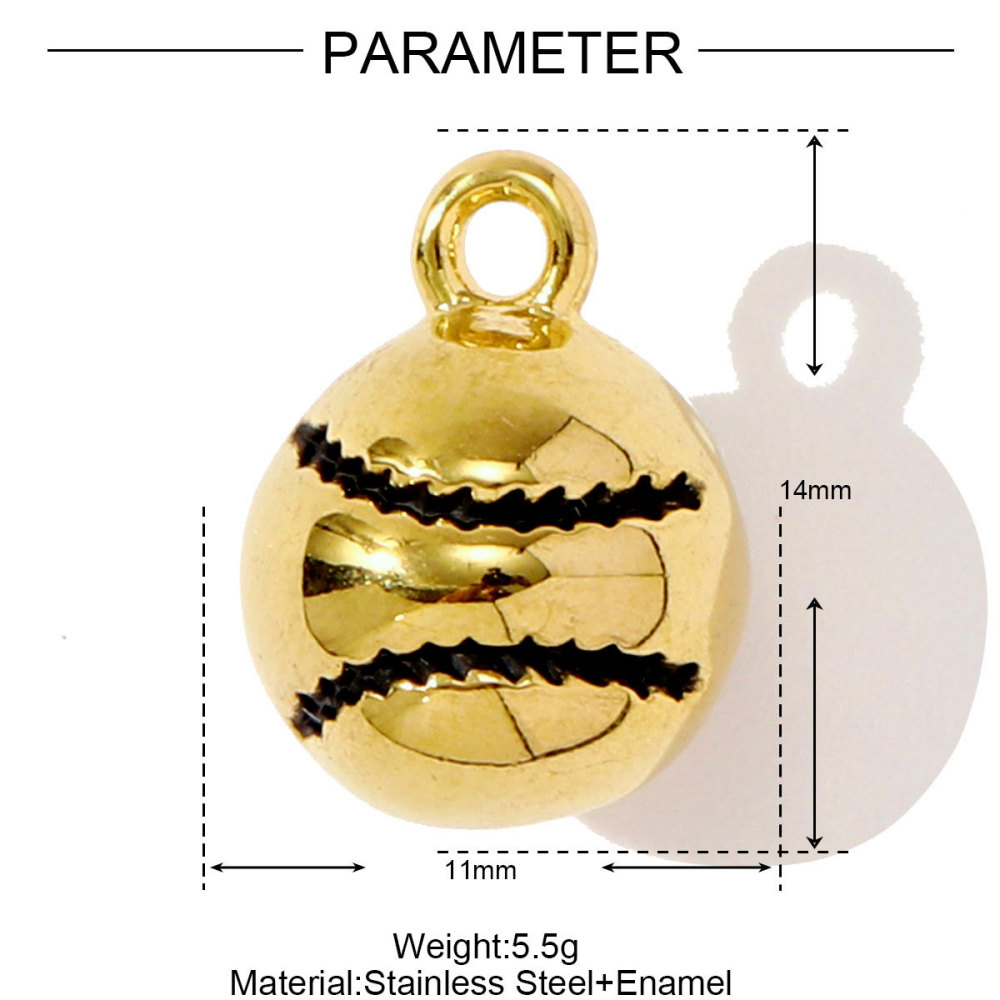 Pendentif Femme En Acier Inoxydable Étanche, Motif Dés Mignons (1 Pièce) Image2