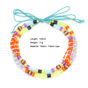 Collier De Perles Colorées 1 Pièce h5 