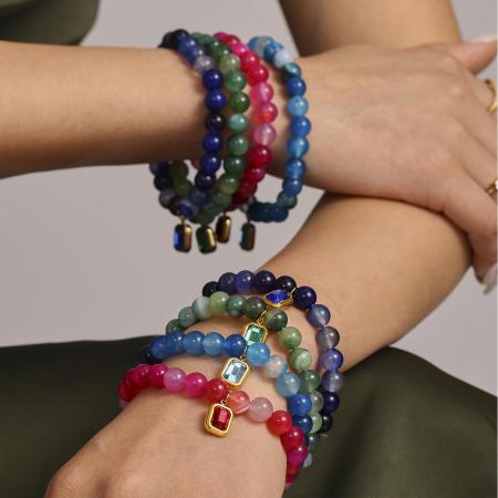 1 bracelet élégant en perles naturelles pour femme