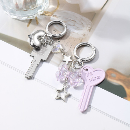 1 pièce de breloque de sac en alliage Sweet Key 2
