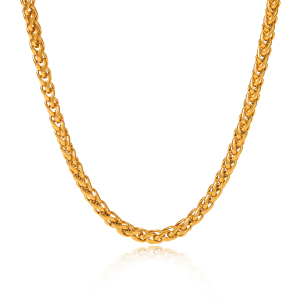 1 Collier À Maillons Quotidiens En Acier Inoxydable Étanche Couleur Or Pour Femme h5