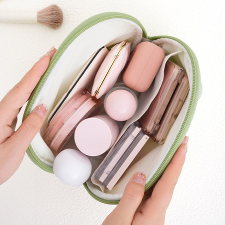 1 paire de trousses de maquillage décontractées de couleur unie pour femmes, série Simple 2