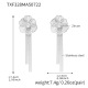 TXF328-Boucles d'oreilles à pampilles en acier et zircon Image8