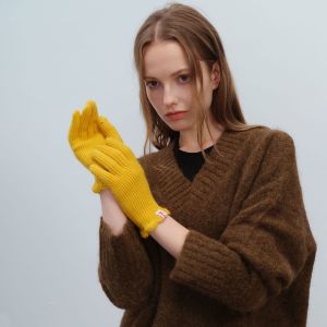 1 Paire De Gants Pour Femme En Polyester De Couleur Unie h5 Image3