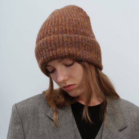 Chapeau décontracté en fibre synthétique pour femme, couleur unie, 1 pièce