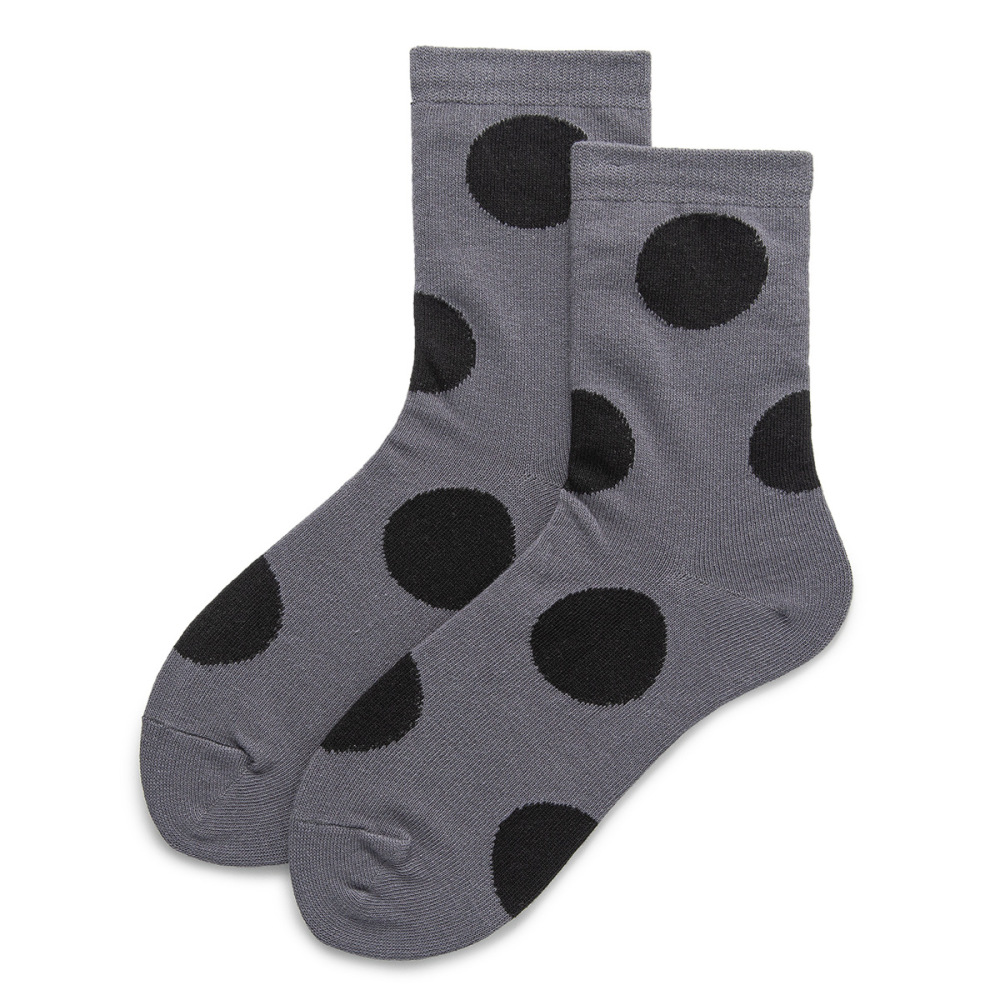 1 Paire De Chaussettes Mi-Mollet Adorables À Pois Pour Femme
