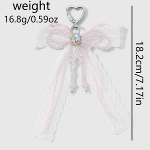 1 Breloque De Sac En Forme De Nœud Papillon En Perles h5 Image12