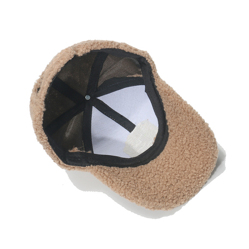 Chapeau En Peluche Pour Femme, Série Simple, Décontracté, Lettre, 1 Pièce h5Image4