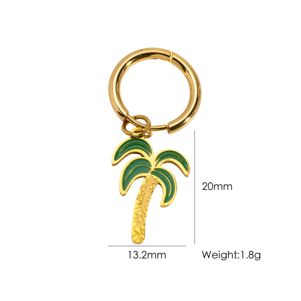 Boucles D'Oreilles Pendantes Pour Femme, En Acier Inoxydable Étanche, Motif Fleur Douce Et Soleil, Collection Romantique (1 Pièce). 