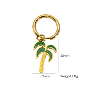 Boucles D'Oreilles Pendantes Pour Femme, En Acier Inoxydable Étanche, Motif Fleur Douce Et Soleil, Collection Romantique (1 Pièce). h5 