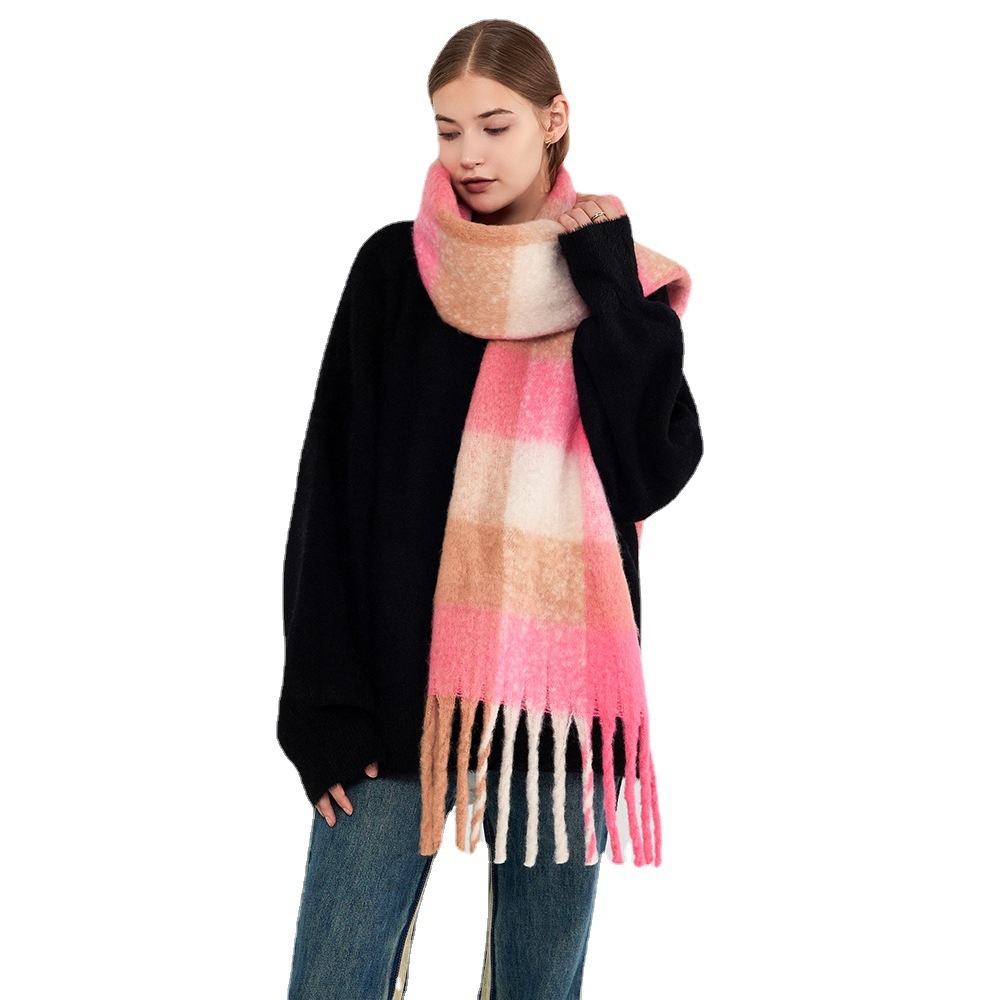 Écharpe D'Hiver Thermique En Polyester Pour Femme, 1 Pièce Image5