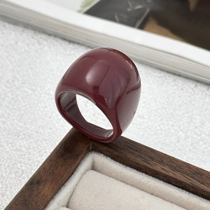Bracelet Jonc Rétro En Résine De Forme Irrégulière, 1 Pièce h5 