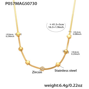 Collier Pendentif Femme Luxueux En Acier Inoxydable Doré, Orné D'Une Étoile (1 Pièce) h5