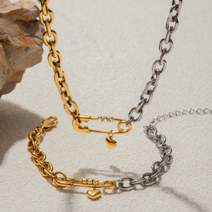 Ensembles De Bijoux Pour Femmes Avec Trombone Romantique En Acier Inoxydable, Étanches Et De Couleur Dorée h5 Image5