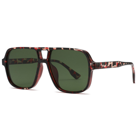 1 paire de lunettes de soleil pour femme, simples, classiques, à imprimé léopard, couleurs mélangées 2