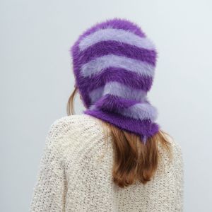 Chapeaux Pour Femmes En Fibre Synthétique À Rayures Classiques, 1 Pièce h5 Image2