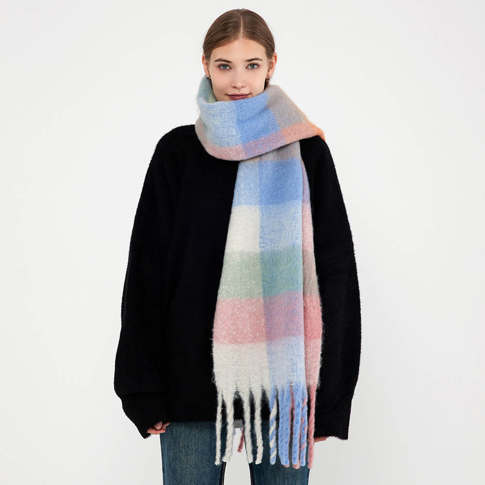 Écharpe D'Hiver Thermique En Polyester Pour Femme, 1 Pièce Image3