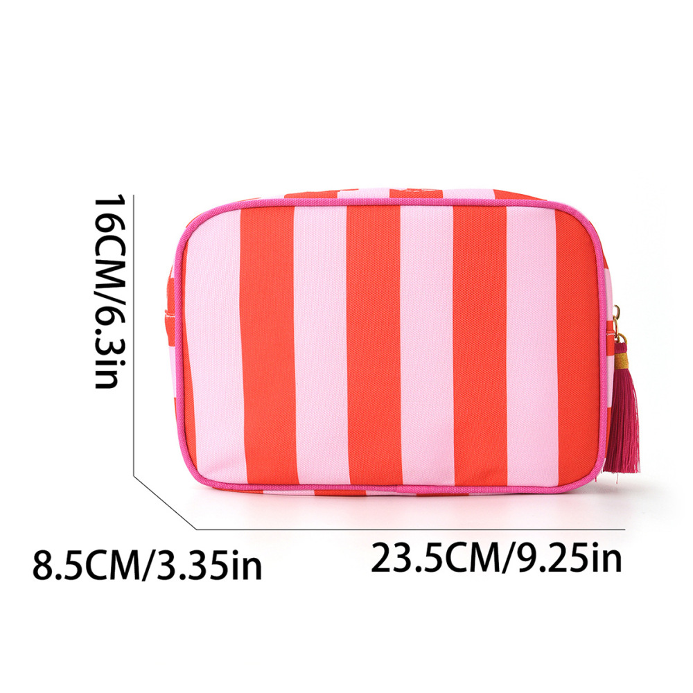 Trousse De Maquillage Pour Femme, 1 Pièce, Série Simple, Décontractée, En Toile Image4
