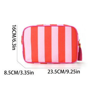 Trousse De Maquillage Pour Femme, 1 Pièce, Série Simple, Décontractée, En Toile h5 Image4