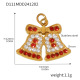 D111-Pendentif cloche de Noël doré Image11