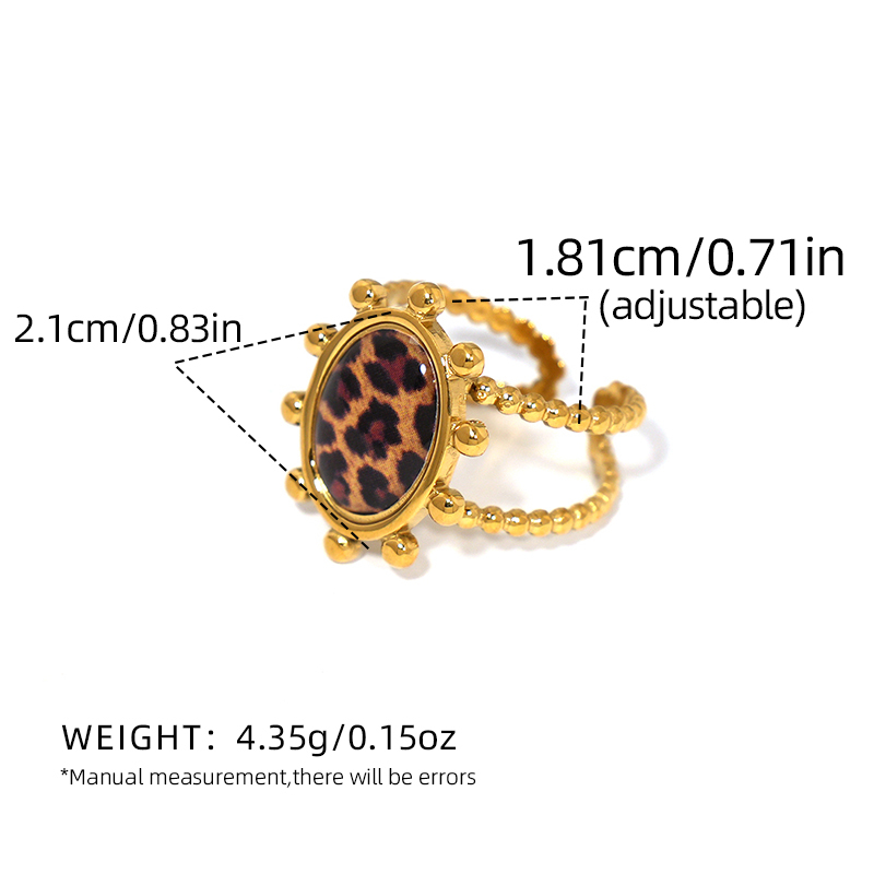 Bague Femme Simple, Forme Irrégulière, Acier Inoxydable, Couleur Or, Étanche 