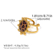 Multicolore/Taille unique/Style de bague 1 