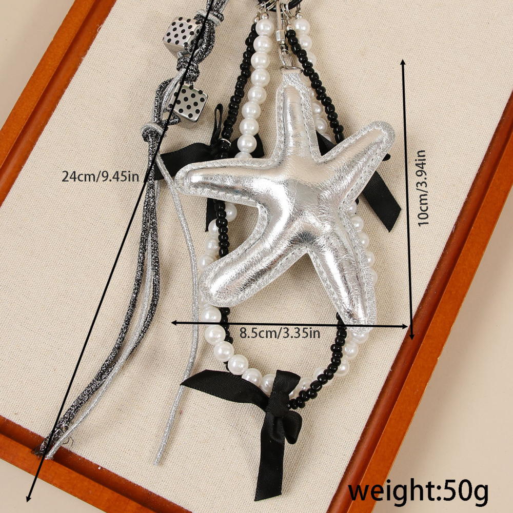 1 Breloque De Sac Simple Et Légère En Forme D'Étoile Pour Femme Image2
