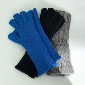 1 Paire De Gants Simples En Polyester À Bandes Polychromes Pour Femme h5 Image2