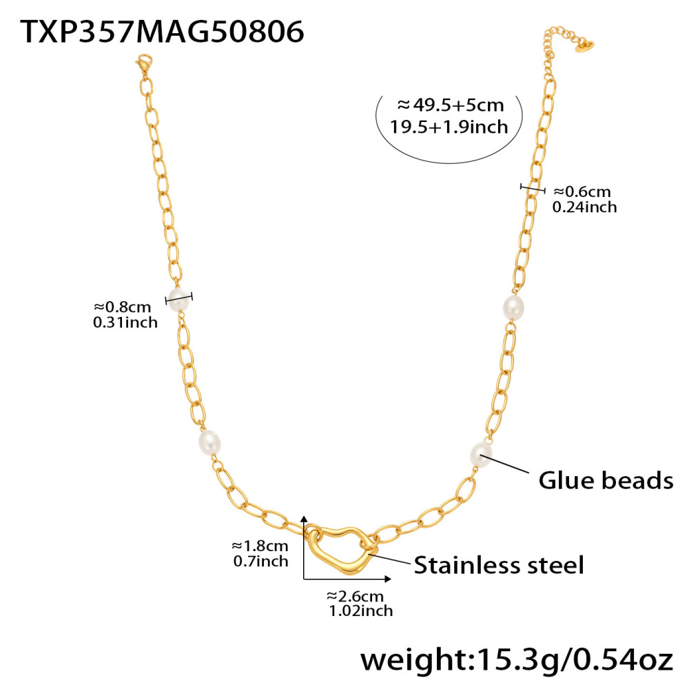 Ensembles De Bijoux Pour Femmes En Acier Inoxydable De Forme Classique Irrégulière, Étanches Et De Couleur Dorée