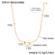 Collier cœur doré 49+5 cm