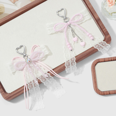 1 breloque de sac en forme de nœud papillon en perles