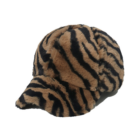 1 chapeau en peluche pour femme à imprimé animal rétro 2
