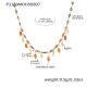 P2159-Collier en or avec goutte d'huile noire-45+5cm Image11
