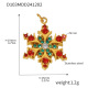 Pendentif flocon de neige doré de Noël Image3