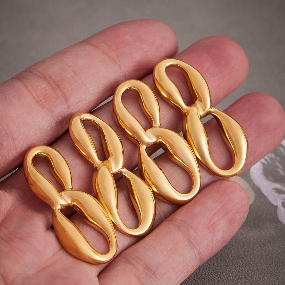 1 Paire De Boucles D'Oreilles Puces Minimalistes En Acier Inoxydable Étanches Pour Femmes Image3