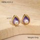 Boucles d'oreilles violettes Image2