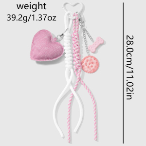 1 Breloque De Sac À Biscuits En Forme De Cœur Mignon h5 Image2