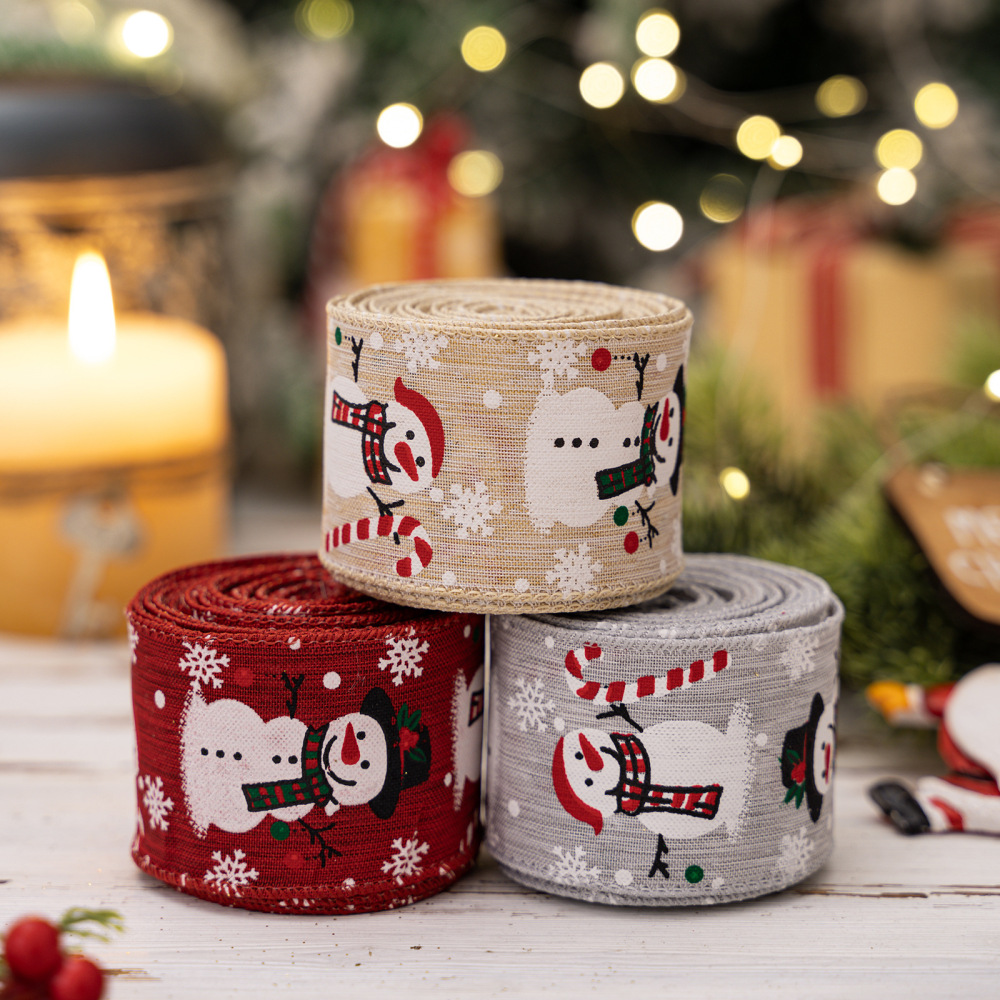 1 Rouleau De Ruban Décoratif De Noël Image3