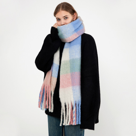 Écharpe d'hiver thermique en polyester pour femme, 1 pièce